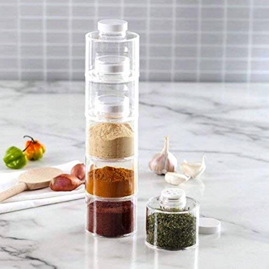 Органайзер с 12 бурканчета за подправки Spice Tower Органайзер с 12 бурканчета за подправки Spice Tower