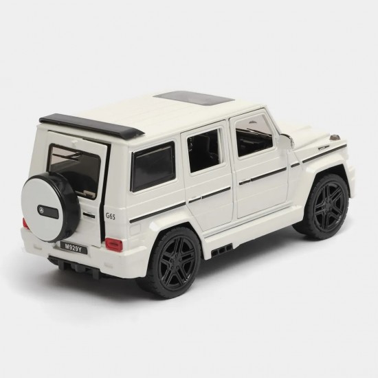 Метална кола Mercedes G-Class 1:24, Бяла
