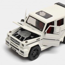 Метална кола Mercedes G-Class 1:24, Бяла