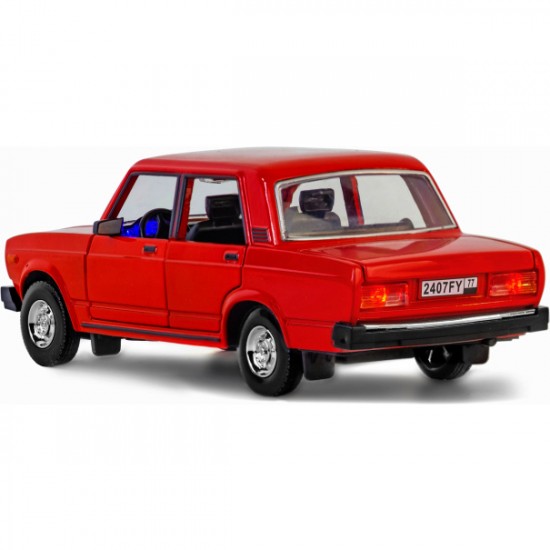 Метална кола Лада, 1: 24 , Червена Метална кола Лада, 1: 24 , Червена
