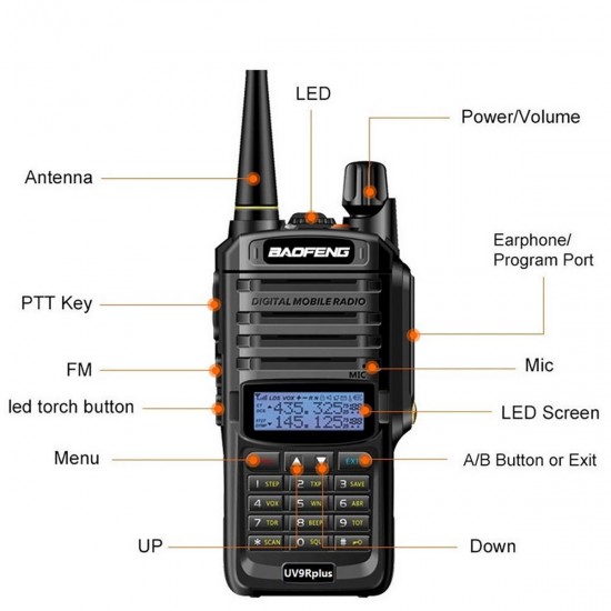 Мощна двучестотна радиостанция за лов, Baofeng UV-9R PLUS