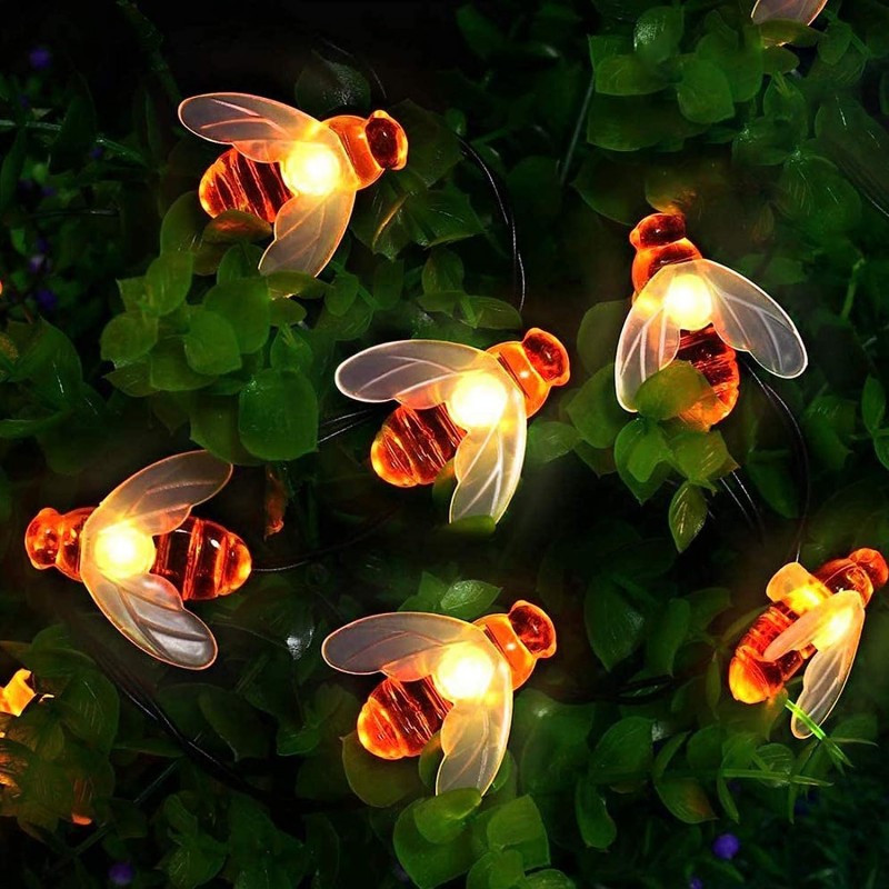 Светещи соларни пчелички за декорация