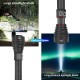 Супер мощен метален фенер P90, USB акумулаторна батерия