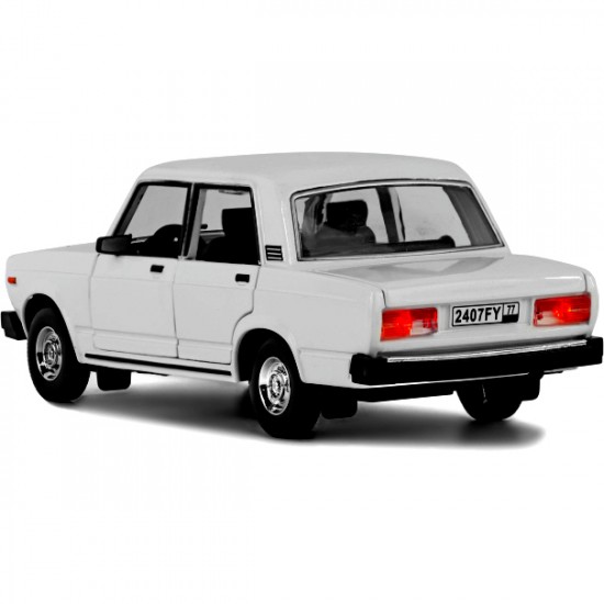Метална кола Лада, 1: 24 , Бяла Метална кола Лада, 1: 24 , Бяла