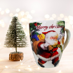 Порцеланова Коледна чаша, Дядо Коледа със шейна