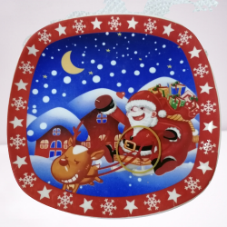 Коледна порцеланова чиния 