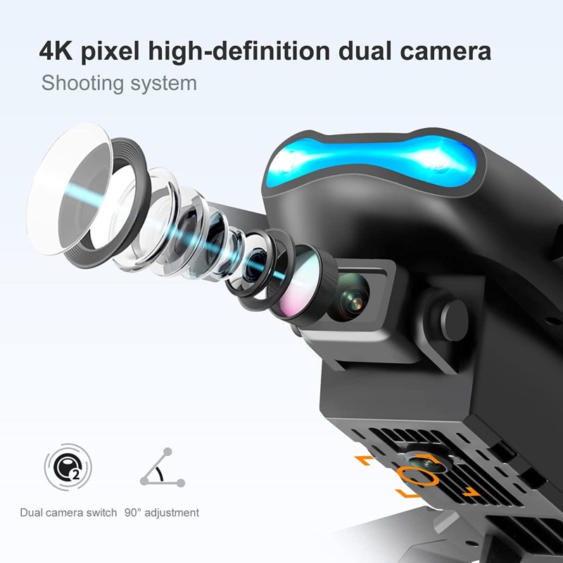 Дрон E99, 4k HD двойна камера с предаване на живо на телефона