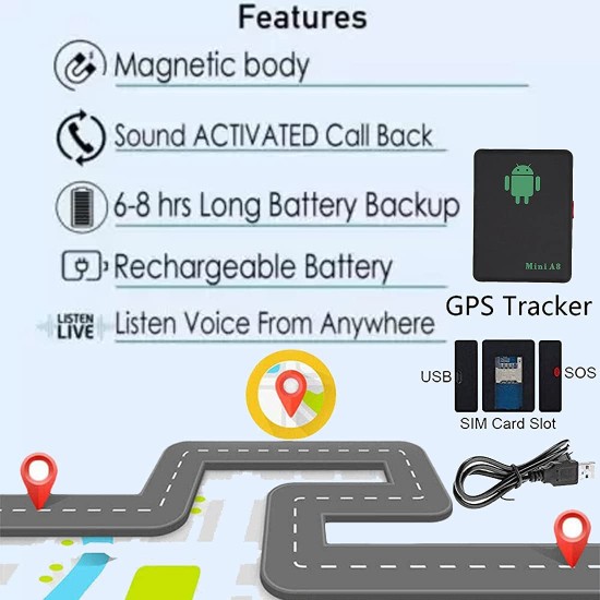 Мини устройство за проследяване Mini A8 GPRS 