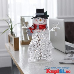 Светеща украса за Коледа "Снежен Човек"