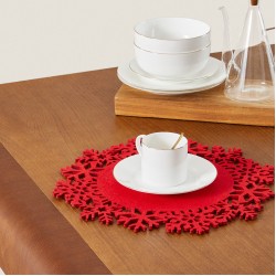 Коледни подложки за хранене, Снежинка