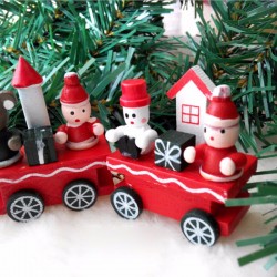 Дървено Коледно влакче