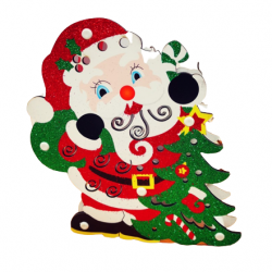 Светеща фигура на Дядо Коледа