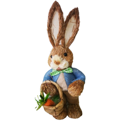 Декоративен великденски заек с кошница