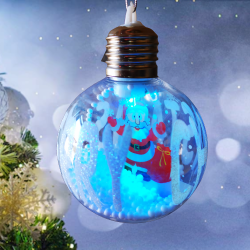 Светеща Коледна топка за елха, Дядо Коледа