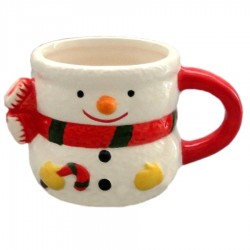 Порцеланова чаша с формата на Снежен човек