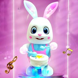 Играчка заек на барабан