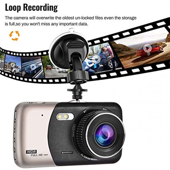 Видеорегистратор, T503, Full HD, 2 камери, нощно HDR, G-сензор Видеорегистратор, T503, Full HD, 2 камери, нощно HDR, G-сензор