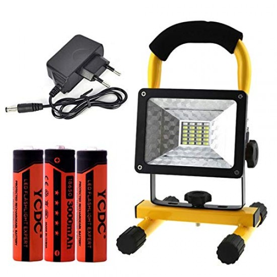 Преносим акумулаторен LED прожектор 100w