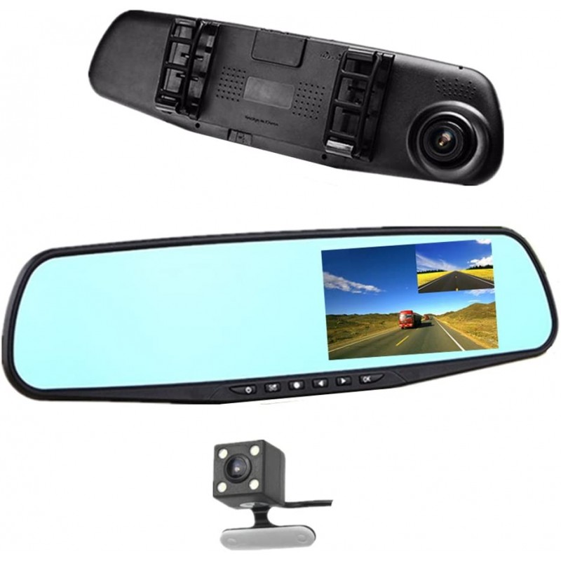 Огледало за кола  с видео регистратор, 2 камери