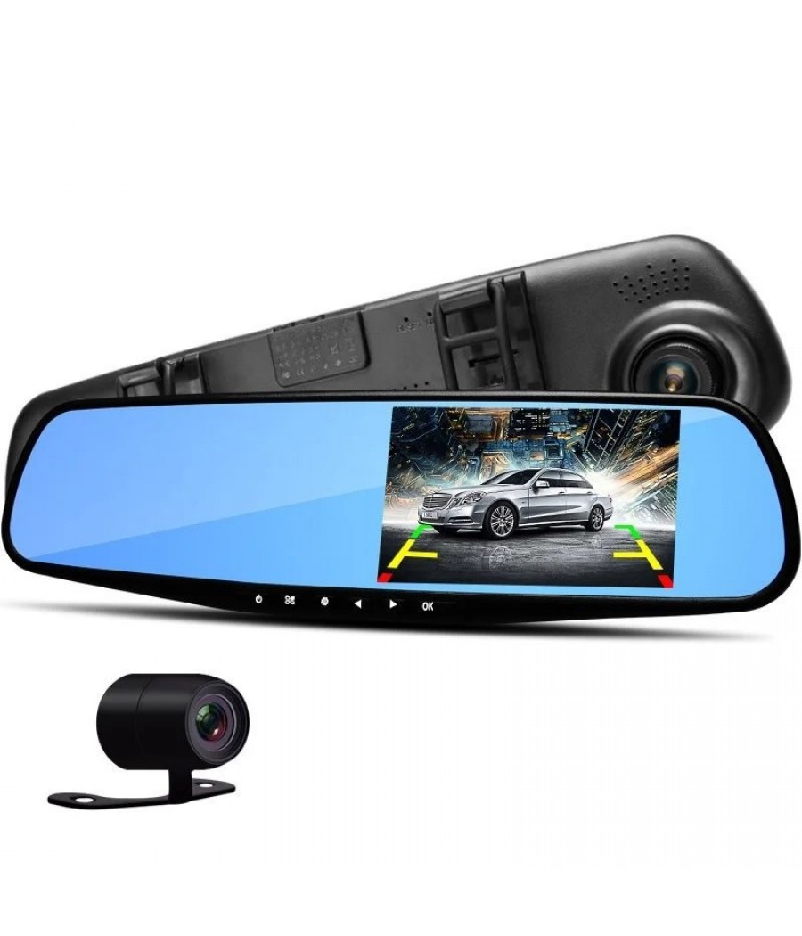 Огледало за кола  с видеорегистратор, 2 камери, 4.3″дисплей, Full HD 1080P