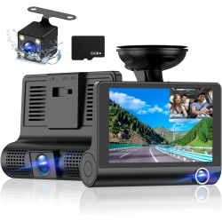 Видеорегистратор за кола с 3 камери