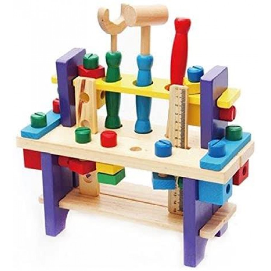 Дървена играчка, Работилница с инструменти, Дървена маса