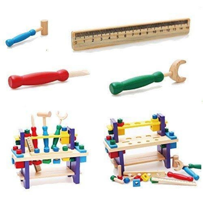 Дървена играчка, Работилница с инструменти, Дървена маса