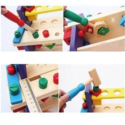 Дървена играчка, Работилница с инструменти, Дървена маса