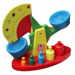 Дървена играчка, Везна с тежести