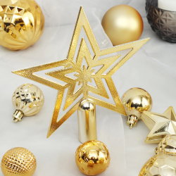 Коледни топки за украса  45 броя в кутия , 3 цвята