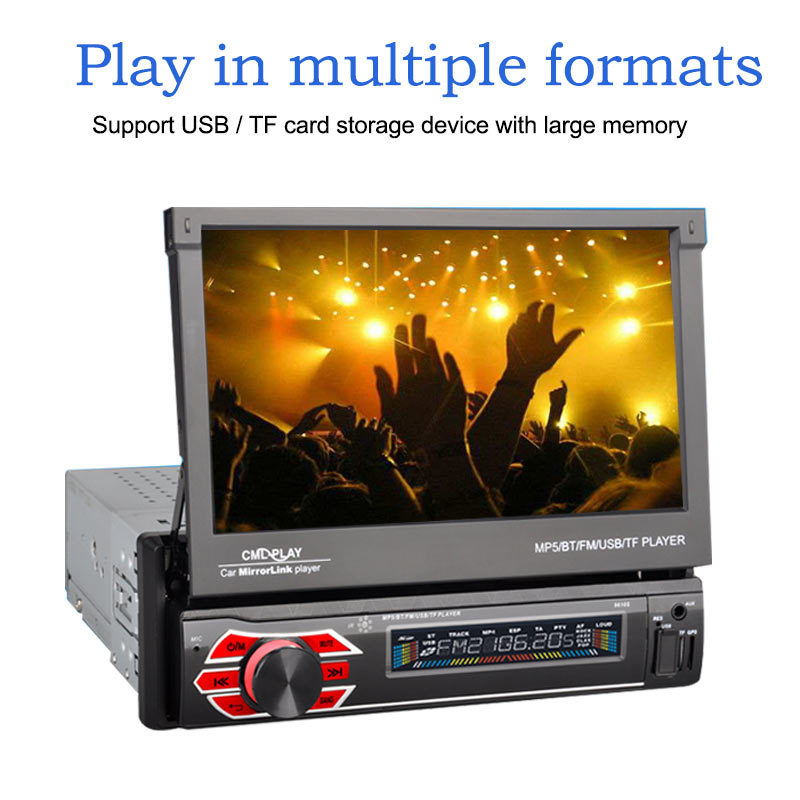 Мултимедия плеър 9601, 1 Din + камера за задно виждане, Bluetooth, FM, MP3, MP4, МР5 плейър
