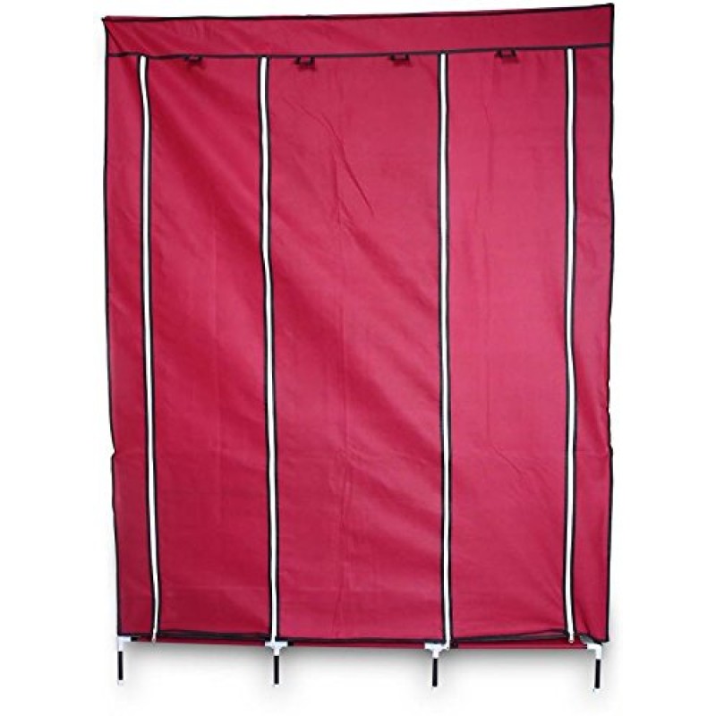 Текстилен триклирен гардероб, Органайзер за дрехи, 130х175х45 см.