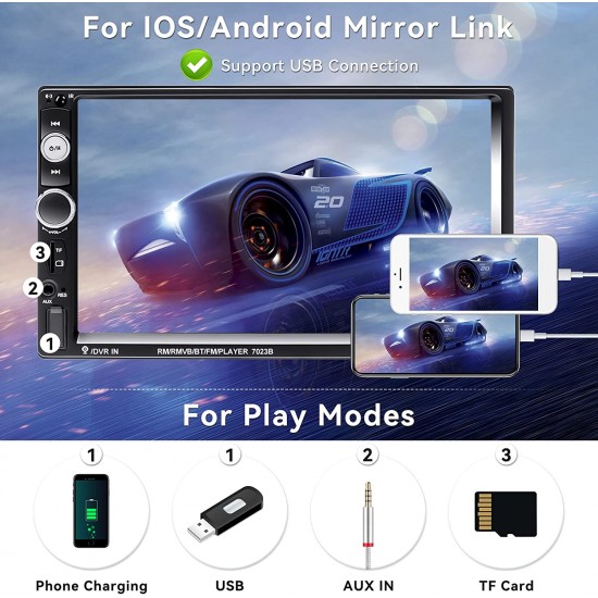 Мултимедия за кола 7010B Bluetooth Мултимедия за кола 7010B Bluetooth