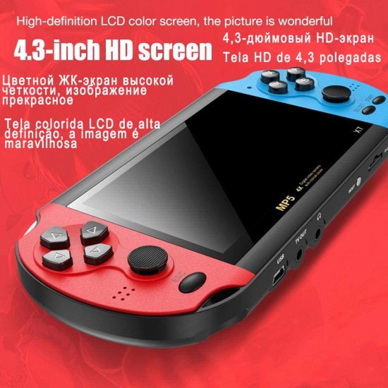 Детска игрова конзола Game Boy х7, 4.7инча, 20000 вградени игри