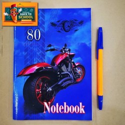 Тетрадка 80 листа , офсет , А5 - мотор