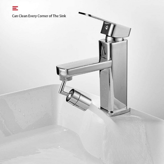 Накрайник за смесител, Въртящ се на 720°, Splash Filter Faucet Накрайник за смесител, Въртящ се на 720°, Splash Filter Faucet