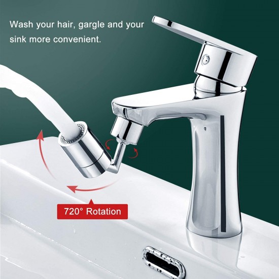 Накрайник за смесител, Въртящ се на 720°, Splash Filter Faucet Накрайник за смесител, Въртящ се на 720°, Splash Filter Faucet