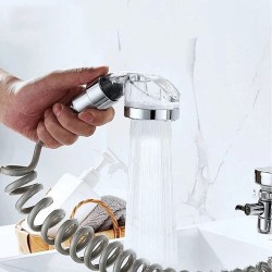 Универсален разпределител за чешма с турмалинова душ слушалка Универсален разпределител за чешма с турмалинова душ слушалка