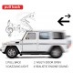 Метална кола Мерцедес,G-CLASS, Отварящи се врати,1:24, Бяла
