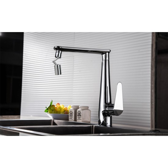 Накрайник за смесител, Въртящ се на 720°, Splash Filter Faucet Накрайник за смесител, Въртящ се на 720°, Splash Filter Faucet