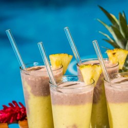 Стъклени сламки с четка за почистване