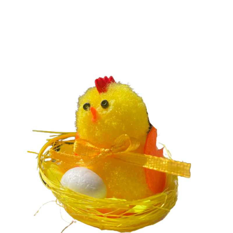 Декоративно пиленце в гнездо с яйце