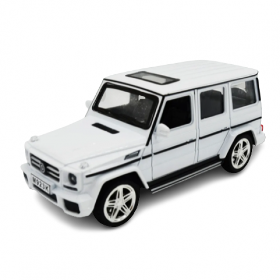 Метална кола Мерцедес,G-CLASS, Отварящи се врати,1:24, Бяла