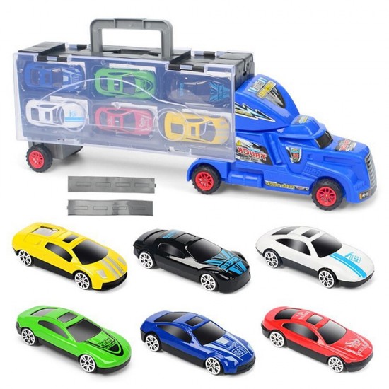Метална играчка, Автовоз със 6 броя колички