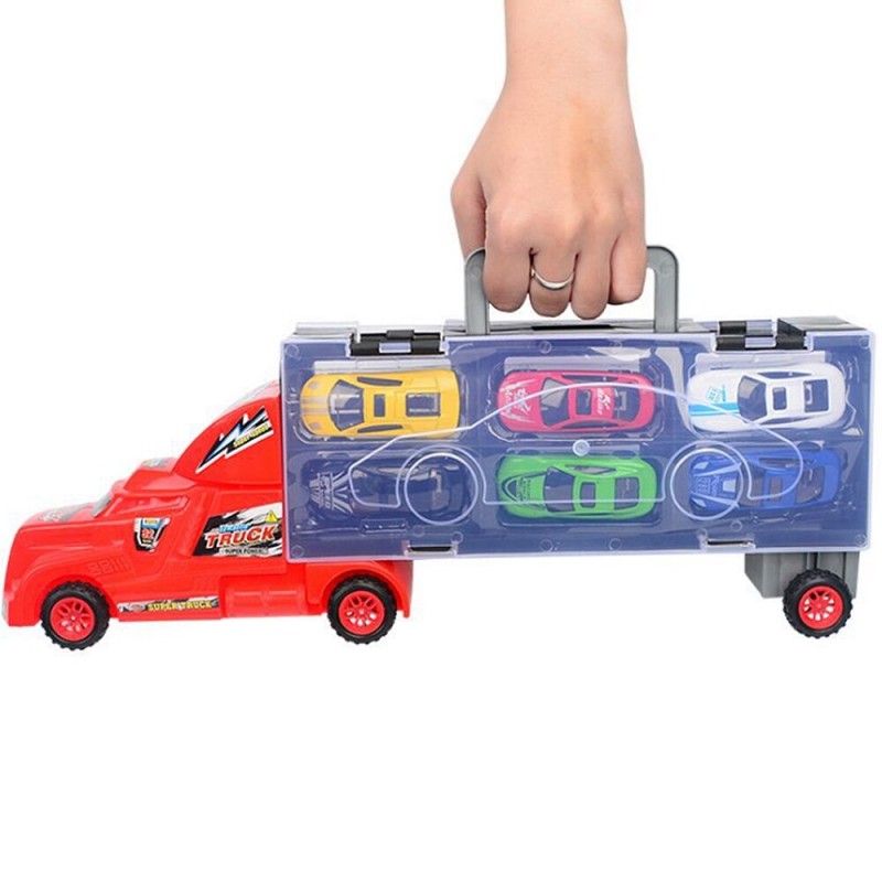 Метална играчка, Автовоз със 6 броя колички