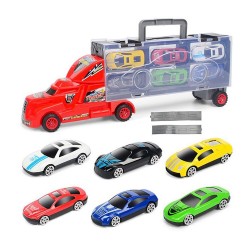 Метална играчка, Автовоз със 6 броя колички