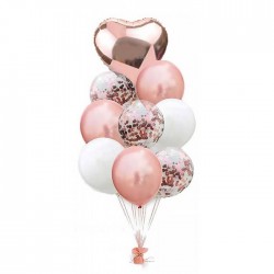 Сет балони Свети Валентин Розово злато