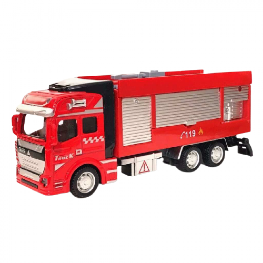 Детска играчка пожарна кола, Метална