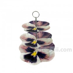 Поднос на 3 нива Теменужка