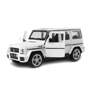 Метална кола Мерцедес,G-CLASS, Отварящи се врати,1:24, Бяла